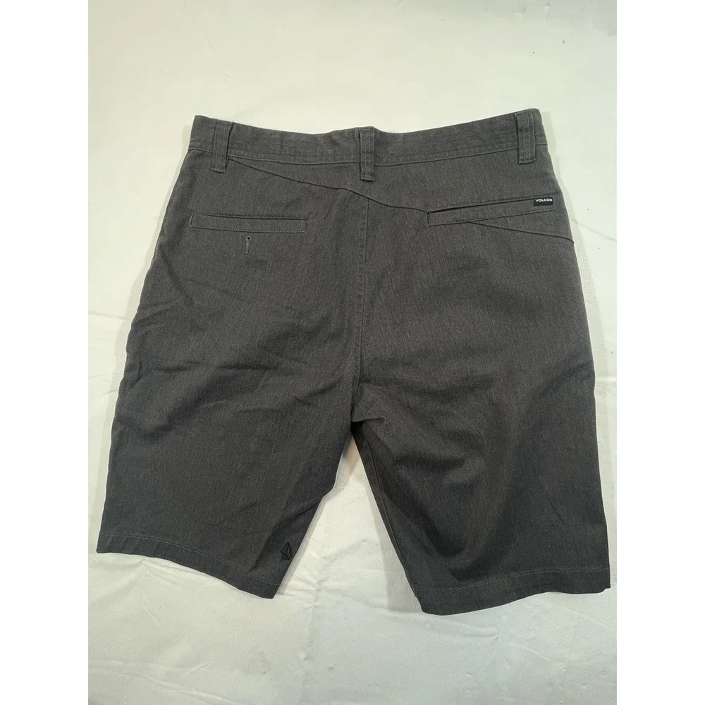 Volcom Gray Stretch Denim Shorts Men's 33 True To This Casual Skate Summer